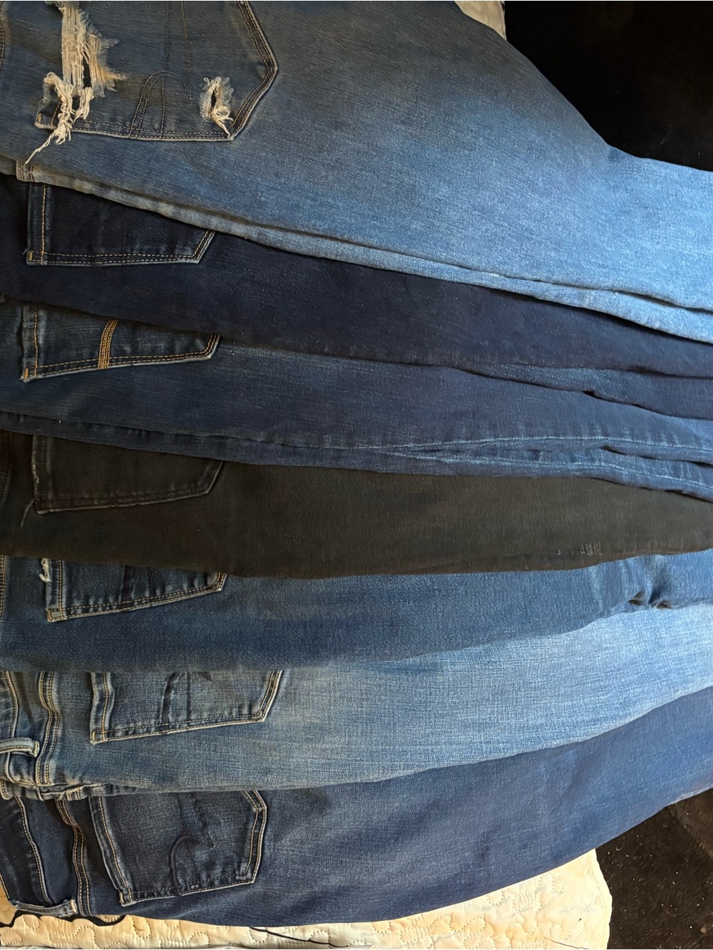 American Eagle Outfitters Women's Dark Blue Skinny Jeans